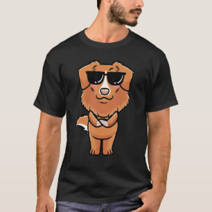 Nova Scotia Duck Tolling Retriever Dog With Sungla T-Shirt