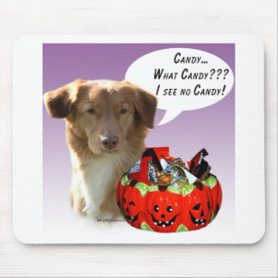Nova Scotia Duck Tolling Retriever Halloween Candy Mouse Mat