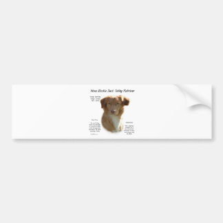 Nova Scotia Duck Tolling Retriever History Design Bumper Sticker
