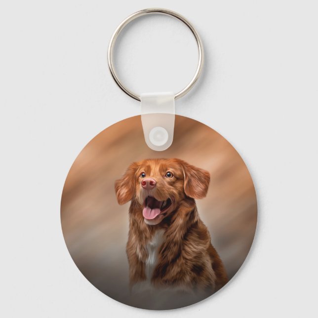 Nova Scotia Duck Tolling Retriever Key Ring (Front)