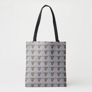 Nova_Scotia_Duck-Tolling_Retriever pup in snow Tote Bag
