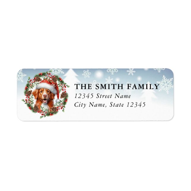Nova Scotia Duck Tolling Retriever Return Label (Front)