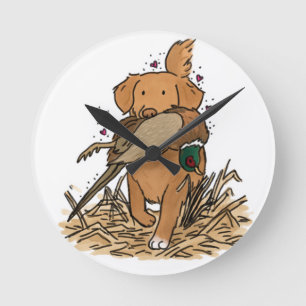 Nova Scotia Duck Tolling Retriever Round Clock