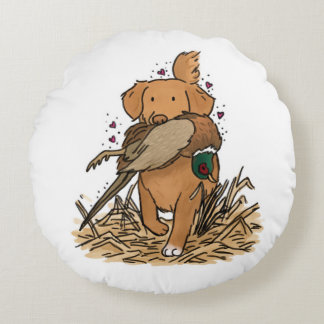 Nova Scotia Duck Tolling Retriever Round Cushion