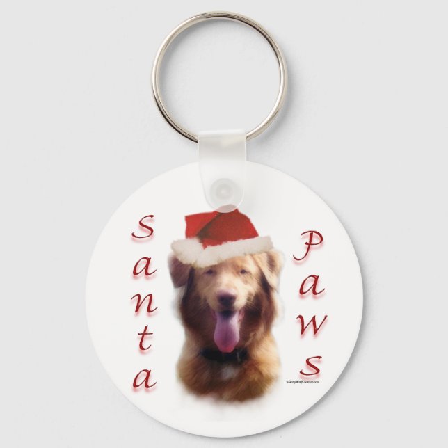 Nova Scotia Duck Tolling Retriever Santa Paws Key Ring (Front)