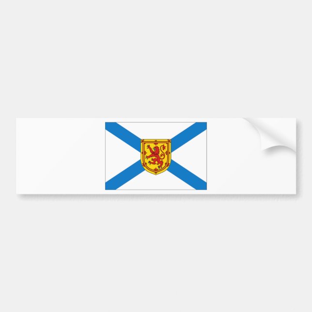 Nova Scotia Flag Bumper Sticker (Front)