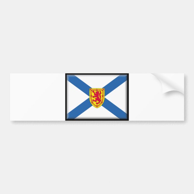 Nova Scotia Flag Bumper Sticker (Front)