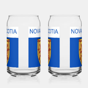 Nova Scotia Flag Can Glass