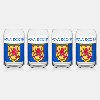 Nova Scotia Flag Can Glass