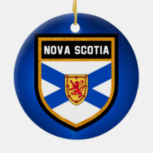 Nova Scotia Flag Ceramic Tree Decoration