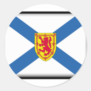 Nova Scotia Flag Classic Round Sticker