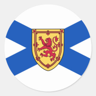 Nova Scotia flag Classic Round Sticker
