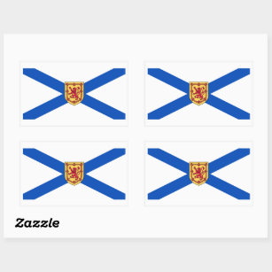 Nova Scotia Flag Graphic Rectangular Sticker