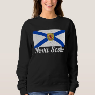 Nova Scotia Flag Pride Vintage Canada Canadian 1 Sweatshirt