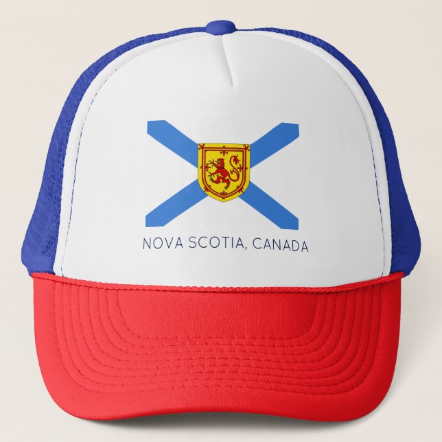 Nova Scotia flag trucker hat (Front)