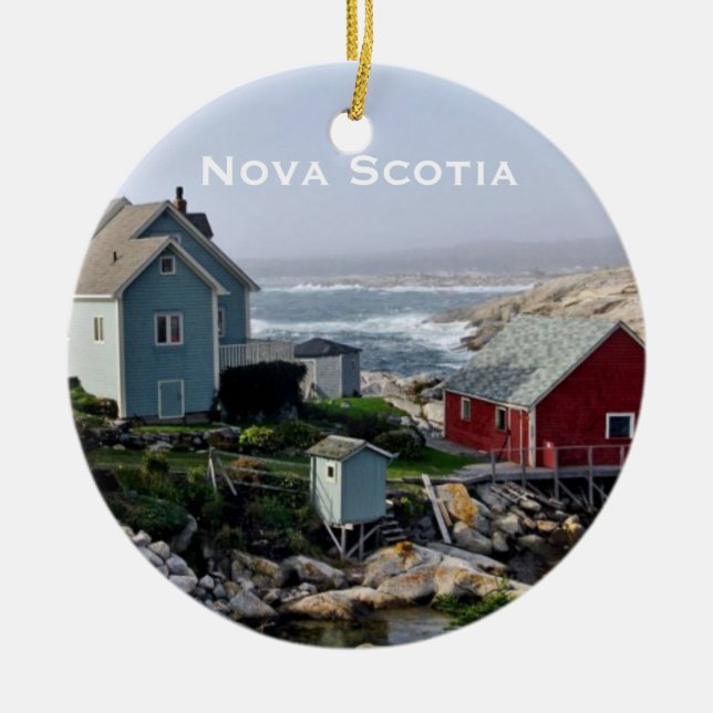 Nova Scotia Landscape Ornament (Front)