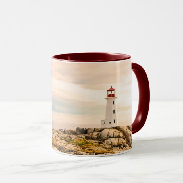 Nova Scotia lighthouse stylised Mug (Front Right)