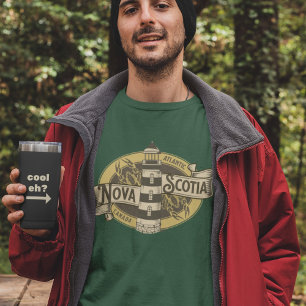 Nova Scotia Logo Lighthouse Canadian Maritimes T-Shirt