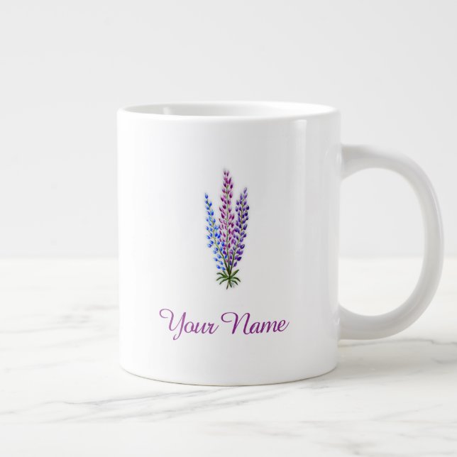 Nova Scotia Lupine Large Coffee Mug (Right)
