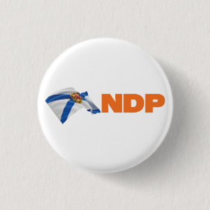 Nova Scotia NDP Logo 3 Cm Round Badge