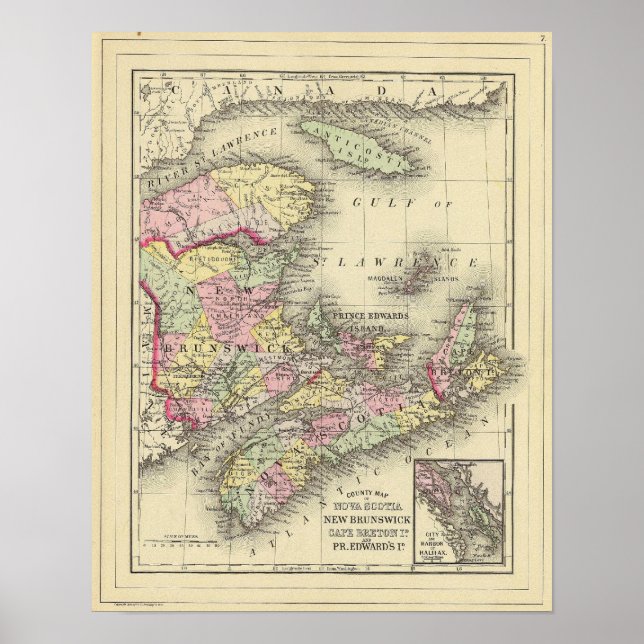 Nova Scotia, New Brunswick, Pr Edward's Id Poster (Front)