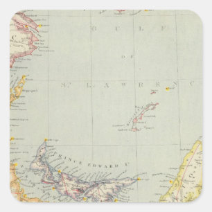 Nova Scotia, Prince Edward Island, Newbrunswick Square Sticker