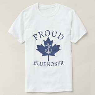 Nova Scotia Proud Bluenoser anchor maple leaf T-Sh T-Shirt