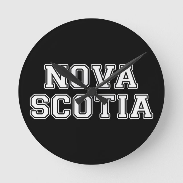 Nova Scotia Round Clock (Front)