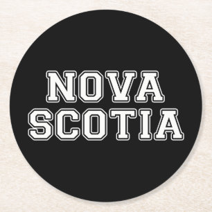 Nova Scotia Round Paper Coaster
