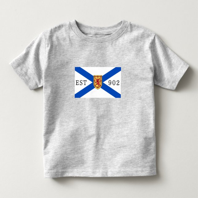  Nova Scotia shirt nova scotia flag 902 Editable (Front)