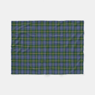 Nova Scotia tartan cottage fleece throw