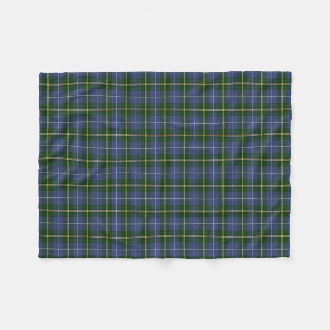Nova Scotia tartan cottage fleece throw Blanket (Front (Horizontal))