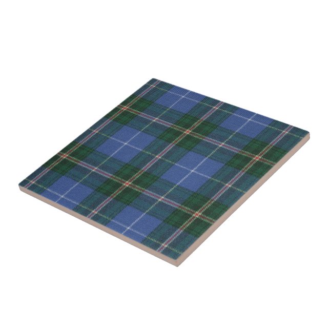 Nova Scotia Tartan Frameable Ceramic Tile (Side)
