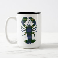 Nova Scotia Tartan lobster coffee mug