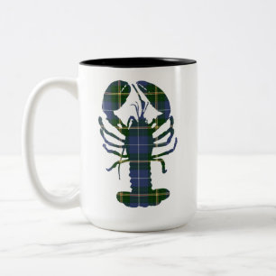 Nova Scotia Tartan lobster coffee mug