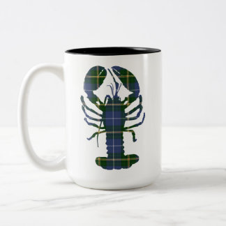 Nova Scotia Tartan lobster coffee mug