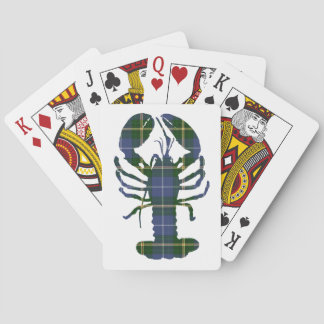 Nova Scotia Tartan Lobster playing cards