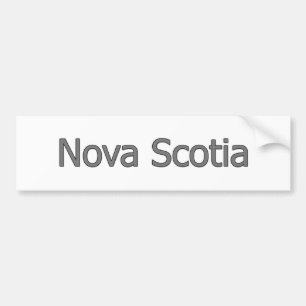Nova Scotia text Bumper Sticker