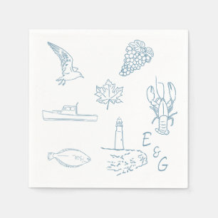 Nova Scotia wedding cocktail Napkin
