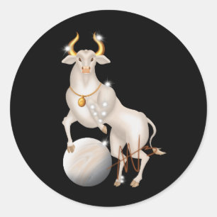 Nova Taurus Venus Zodiac Classic Round Sticker