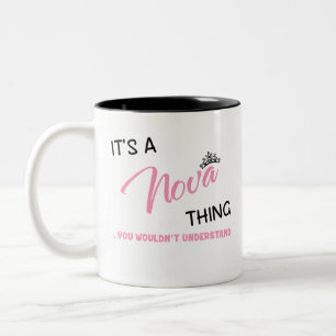 Nova think you wouldn't understand name Two-Tone coffee mug