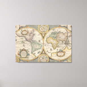 Nova Totius Terrarum Orbis Geographica Canvas Print