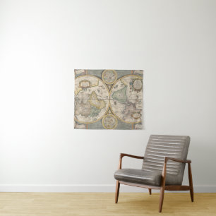 Nova Totius Terrarum Orbis Geographica Tapestry