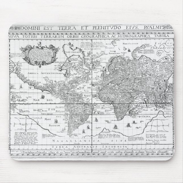 Nova Totius Terrarum Orbis Mouse Mat (Front)