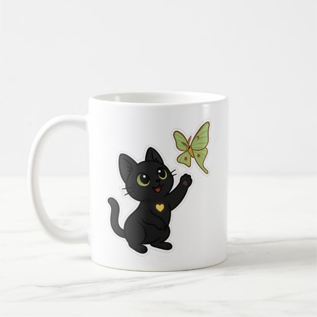 NovaCatAdventures  and Lunar Moth Frolics v2 mug (Left)