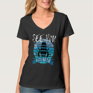 Novalja Croatia Boat Yacht Captain Crew Nautical S T-Shirt