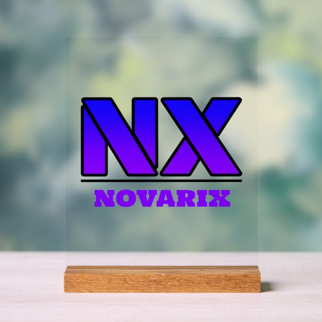 Novarix acrylic sign logo (Neutral)