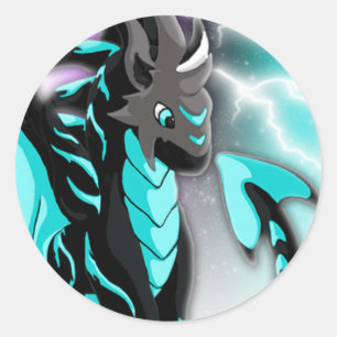 Novastorm Dragon Classic Round Sticker