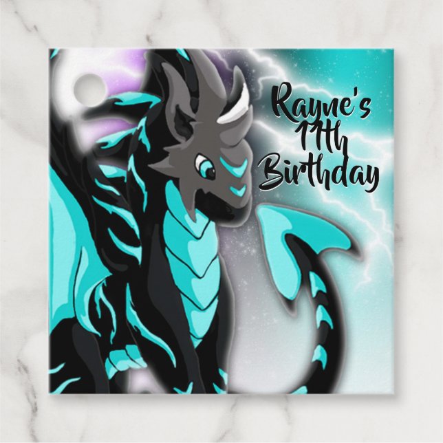 Novastorm Dragon Party Favour Tags (Front)