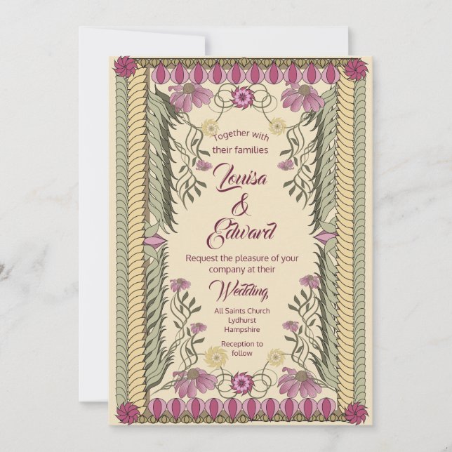Noveau frame - Wedding Invitation (Front)